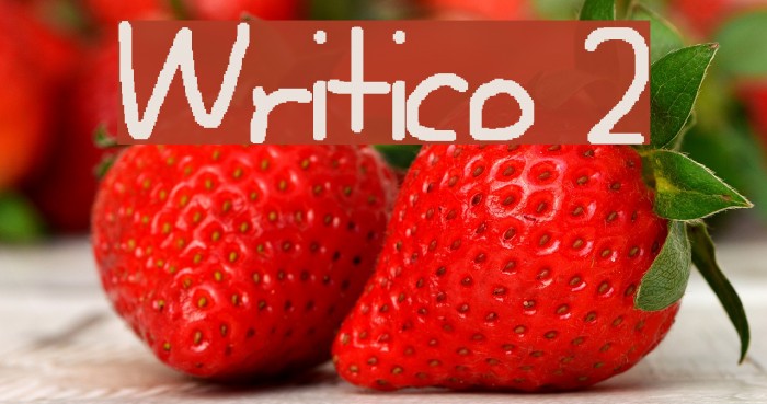 Writico 2 Font examples