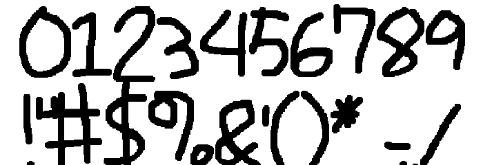 Writico Font OTHER CHARS