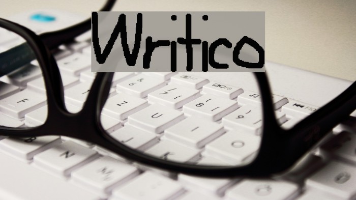 Writico Font examples