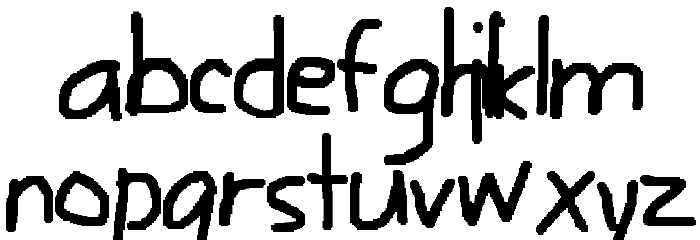 Writico Font LOWERCASE