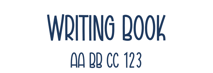 Writing Book Font Preview