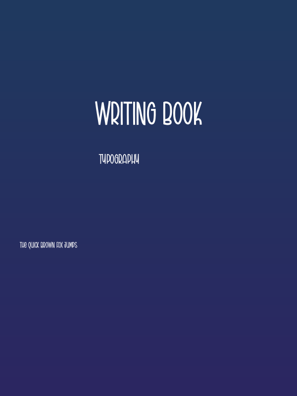 Writing Book Poster