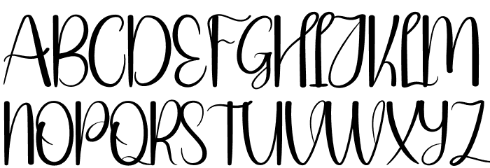 Writing Creative Font UPPERCASE