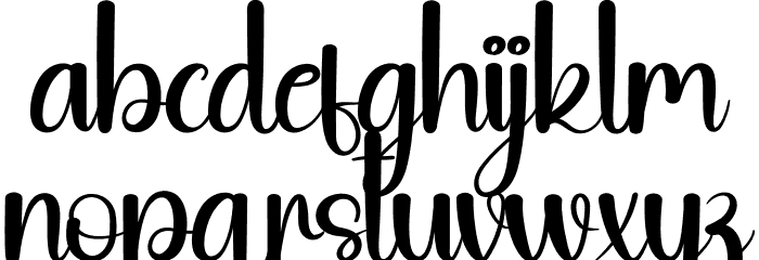 Writing Creative Font LOWERCASE