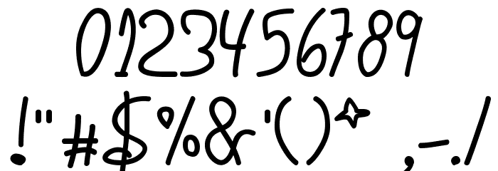 Writing Memories Font OTHER CHARS