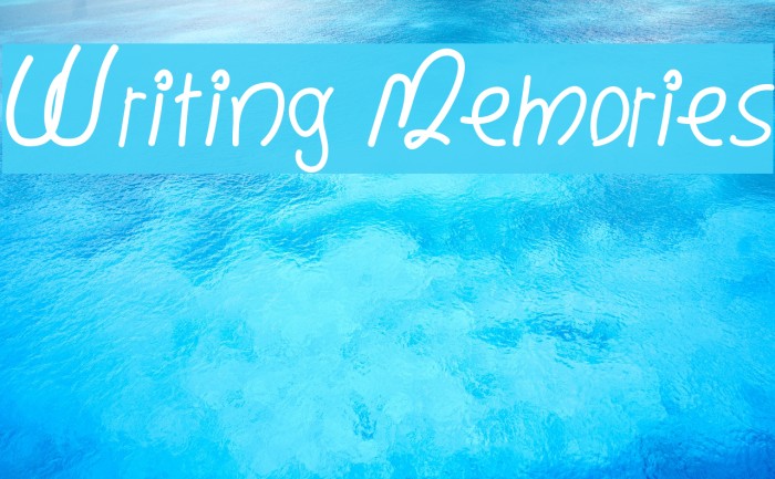 Writing Memories Font examples