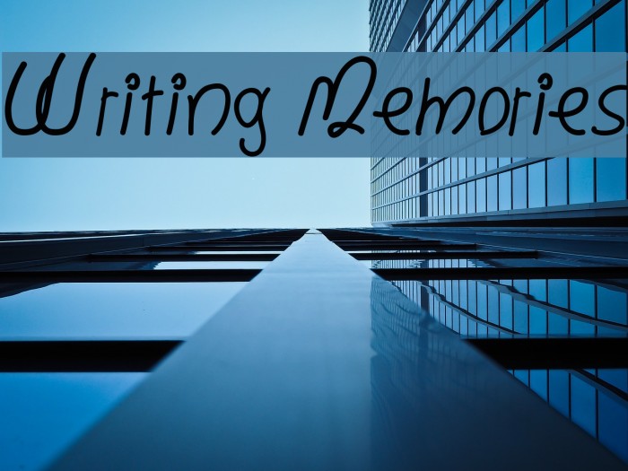 Writing Memories Font examples