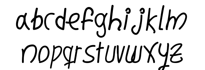 Writing Memories Font LOWERCASE