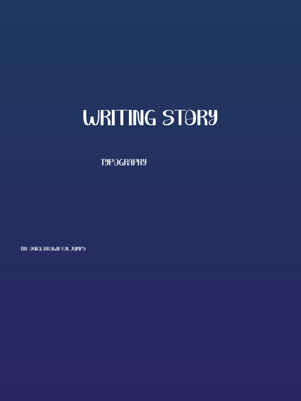 Writing Story Poster