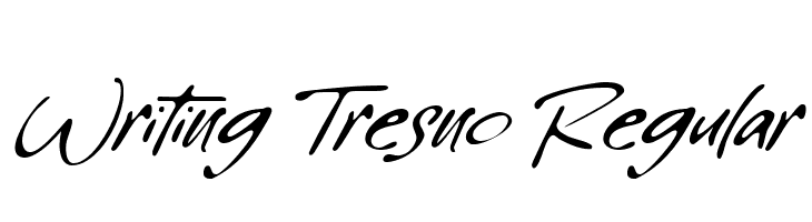 Writing Tresno Regular Fonte