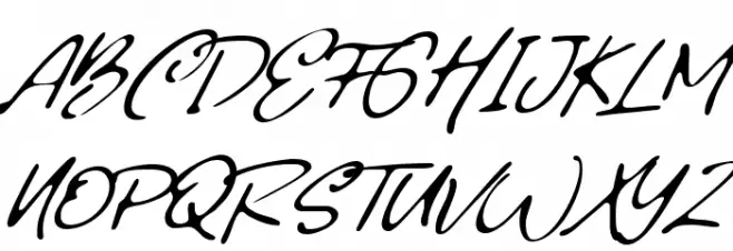Writing Tresno Regular Шрифта ВЕРХНИЙ