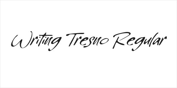 Writing Tresno Regular Logo