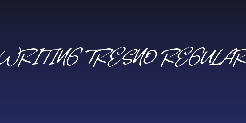 Writing Tresno Regular Social Header