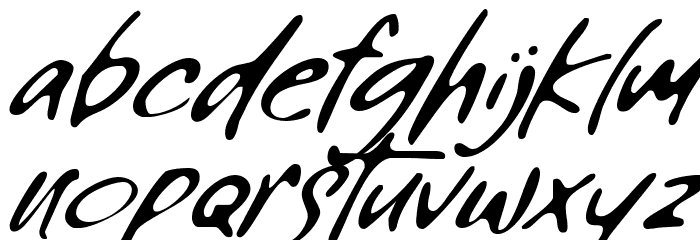 Writing Tresno Regular Caratteri MINUSCOLO