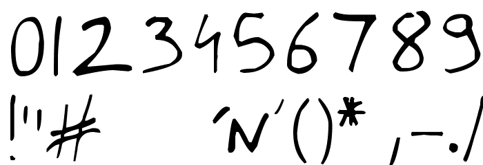 Writing You A Letter Font OTHER CHARS