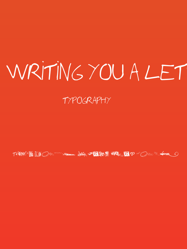 Writing You A Letter Poster