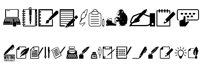 Writing Font OTHER CHARS