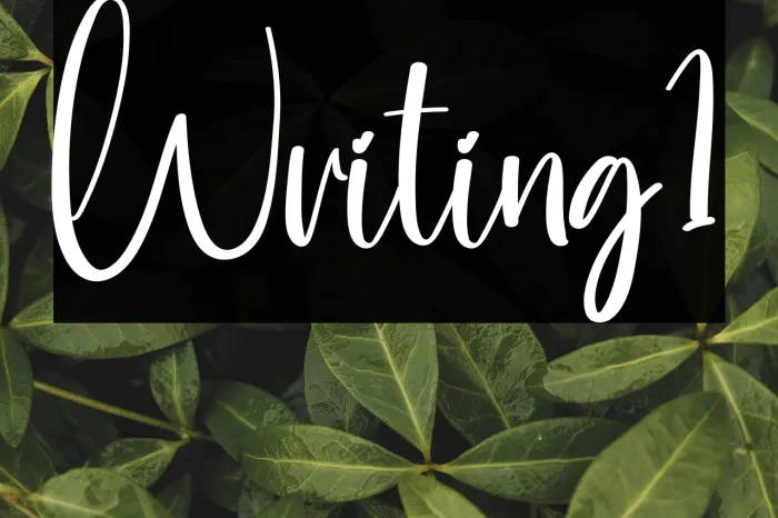 Writing1 Example 1