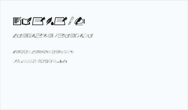 Writing Business Card