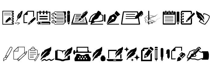 Writing Font LOWERCASE