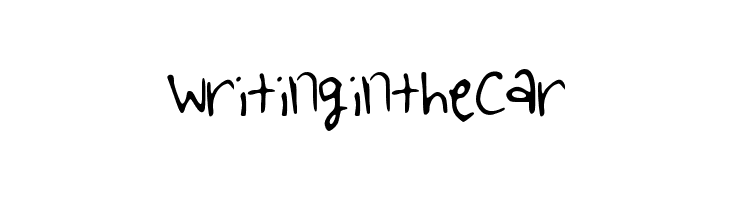 WritingintheCar  font caratteri gratis