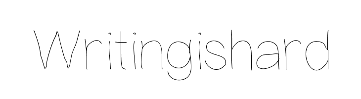 Writingishard  Frei Schriftart Herunterladen
