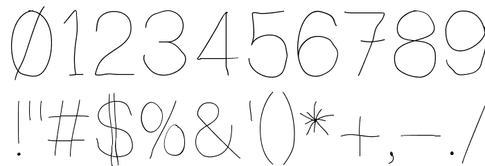 Writingishard Font OTHER CHARS