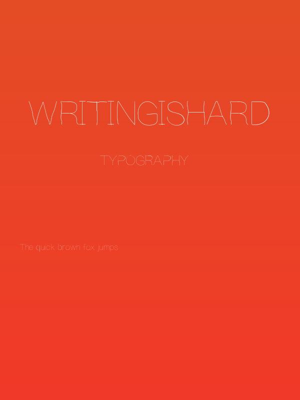 Writingishard Poster
