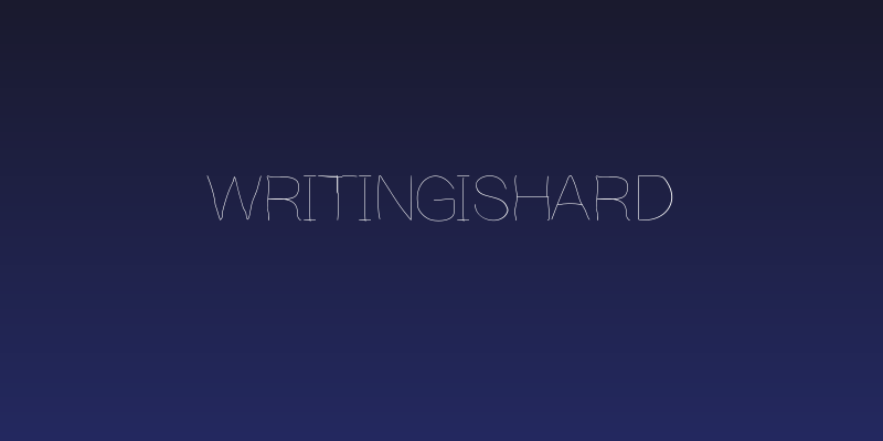 Writingishard Social Header