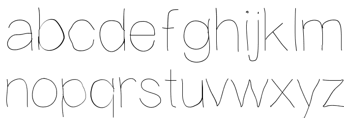 Writingishard Font LOWERCASE