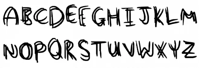 Written Echo Schriftart Groß