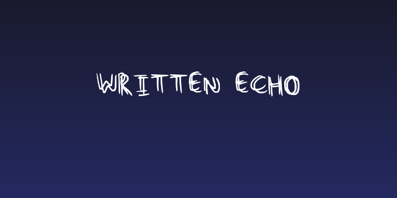 Written Echo Social Header