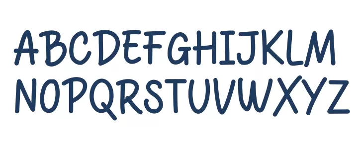 Written Good Fonte MAIÚSCULAS