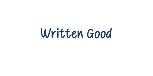 Written Good Logo