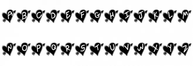 Written In My Heart College Updated Schriftart Groß