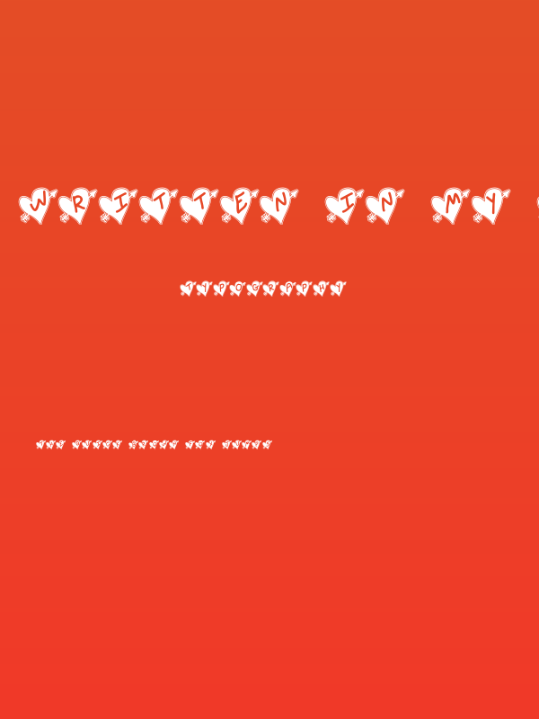 Written In My Heart College Updated Poster