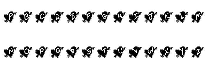 Written In My Heart College Font LOWERCASE
