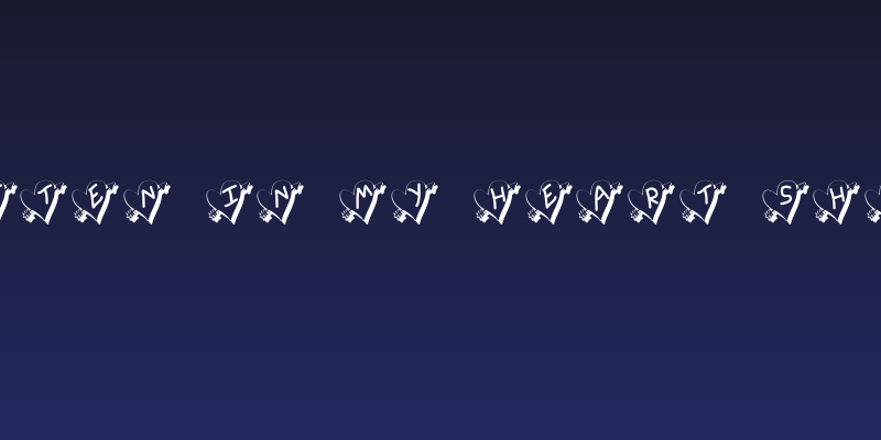 Written In My Heart Shadow Social Header