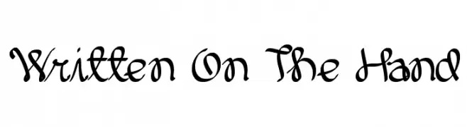 Written On The Hand  baixar fontes gratis