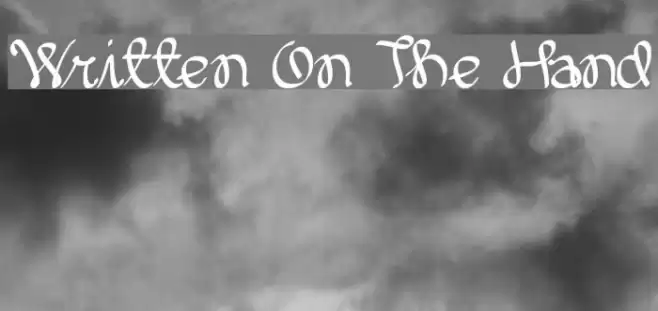 Written On The Hand Font examples