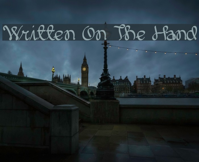Written On The Hand Font examples