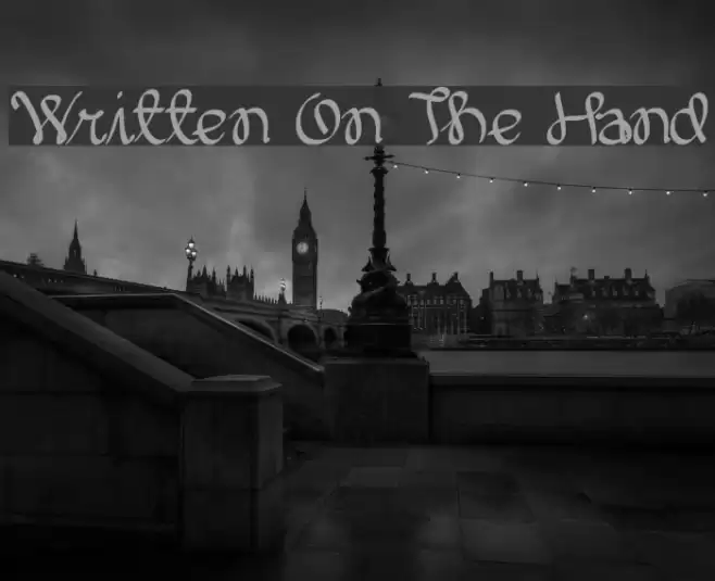 Written On The Hand Font examples