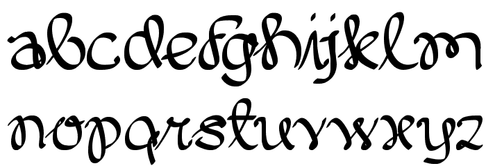 Written On The Hand Font LOWERCASE