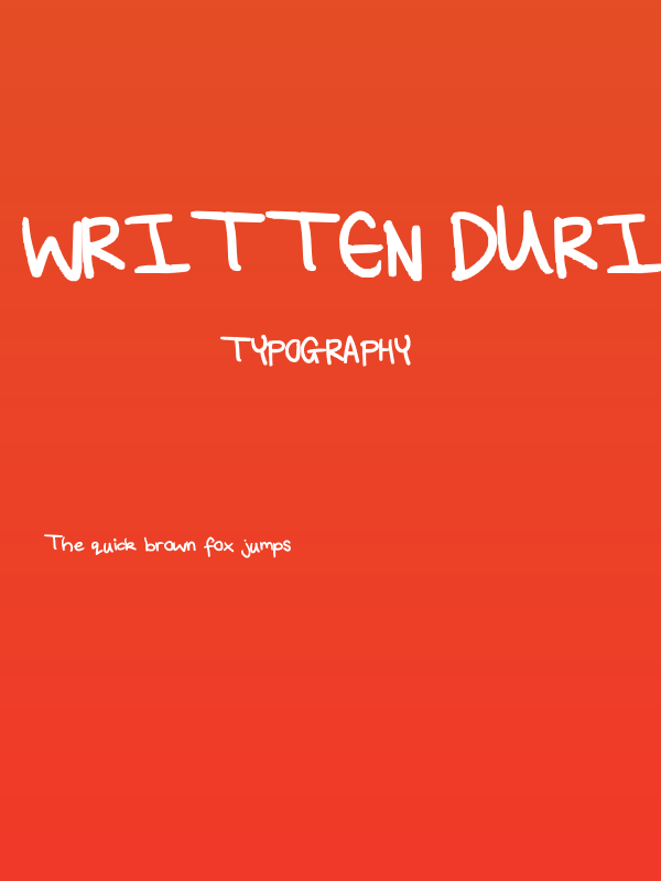 Written during an exam! Poster