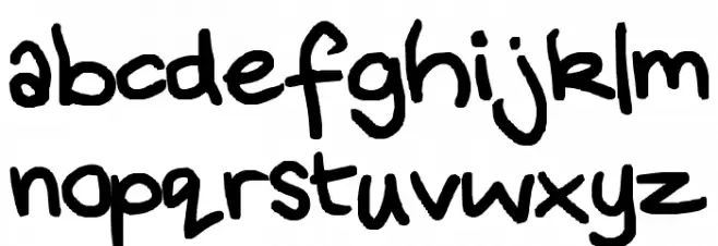 Written during an exam! Шрифта строчной