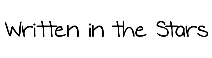 Written in the Stars Font