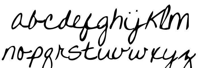 Written on His Hands Font LOWERCASE