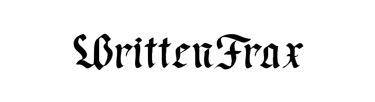 WrittenFrax Font