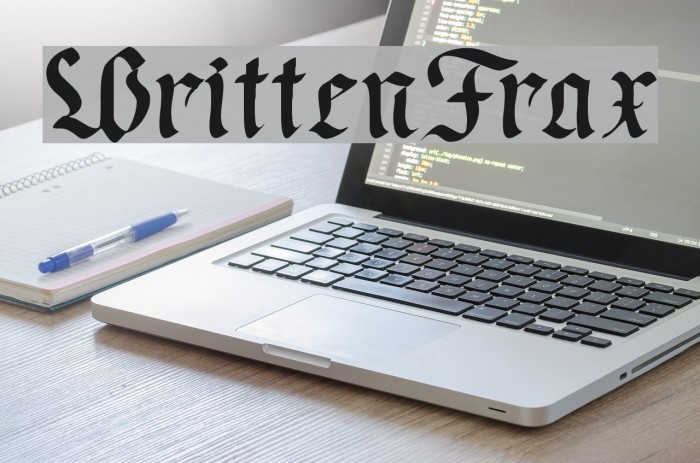 WrittenFrax Font examples