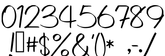 WrittenLies Font OTHER CHARS